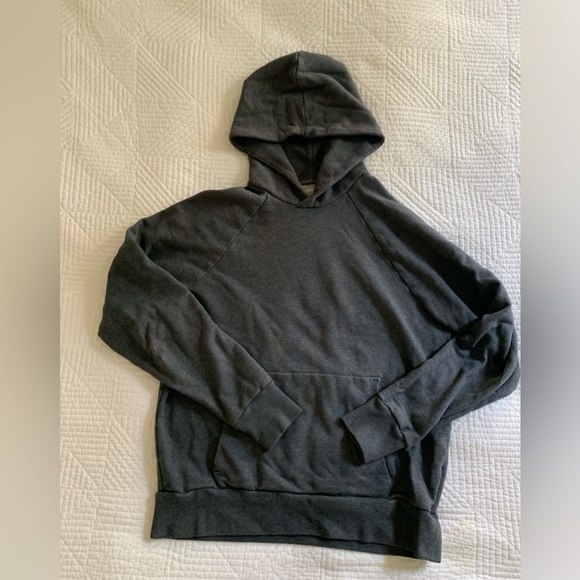 Everlane The Track Hoodie Organic Cotton Dark Heather Gray - Picture 1 of 2